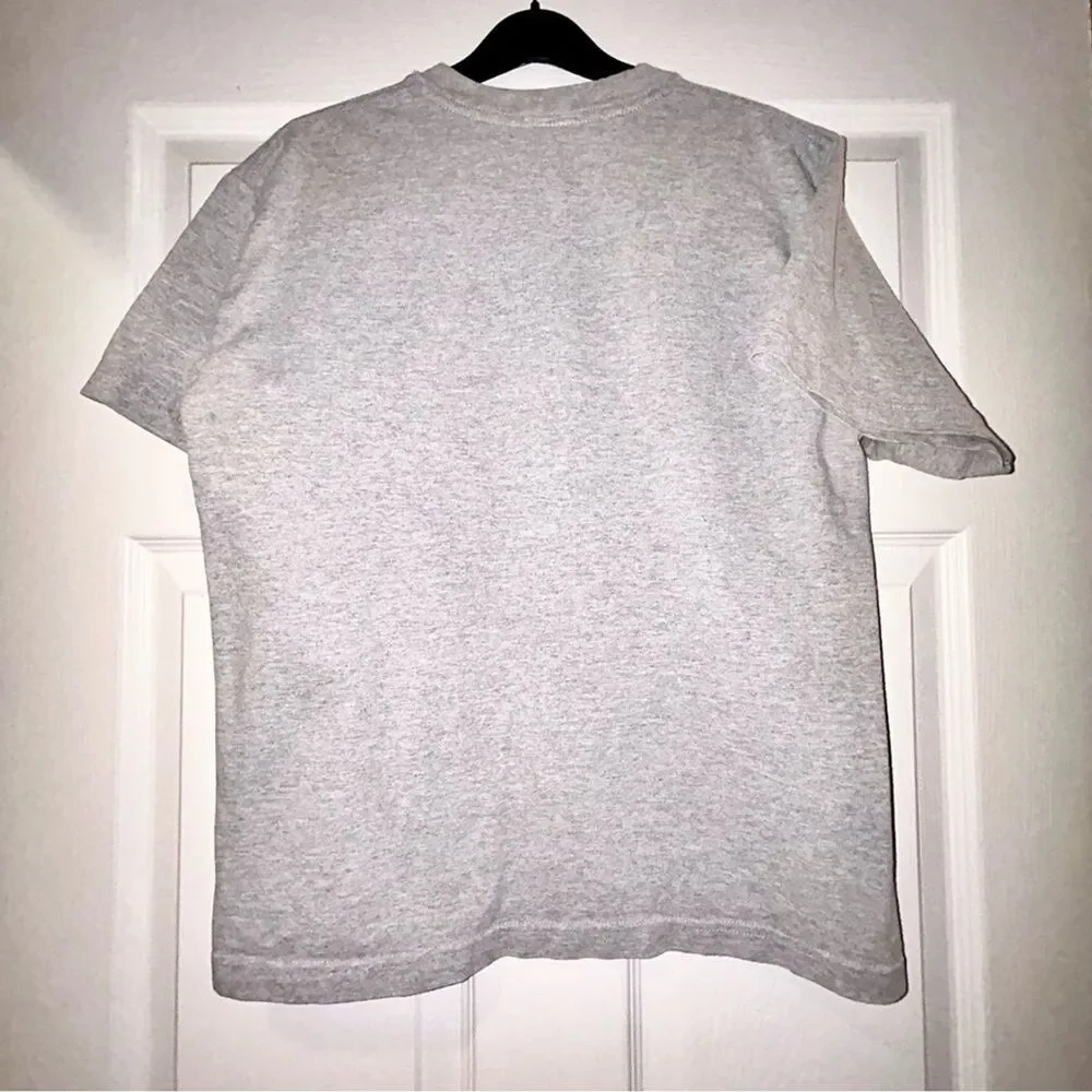 Mickey Mouse Disney Grey Kids Youth XL Tee America USA Flag Patriotic Graphic
